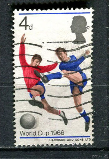 Великобритания - 1966 - Чемпионат мира по футболу - [Mi. 429] - полная серия - 1 марка. Гашеная.  (Лот 18EB)-T7P3