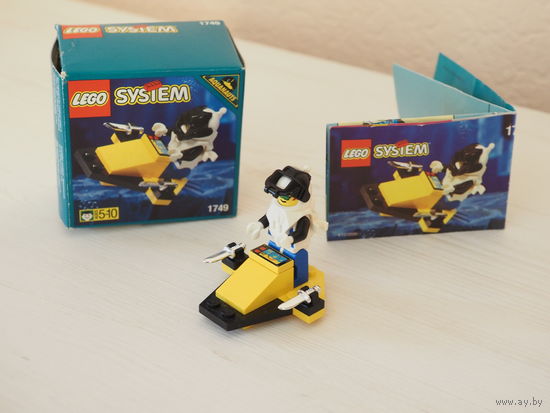ЛЕГО 1749 LEGO Aquazone Aquanauts Paravane. 1996г. 98%. Коробка. Инструкция.