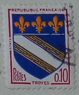 Герб города Труайе. Франция. Дата выпуска:1963-01-14