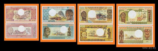 [КОПИЯ] Сет Камерун 500+1000+5000+10000 франков 1972-1984 г.г.