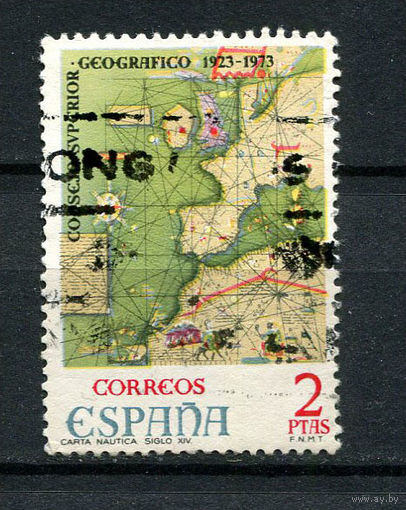 Испания - 1974 - Географическое общество - [Mi. 2067] - полная серия - 1 марка. Гашеная.  (Лот 173AF)