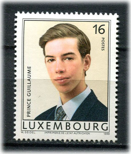 Люксембург - 1999 - 18-летие принца Гийома - [Mi. 1479] - полная серия - 1 марка. MNH.  (Лот 175AJ)