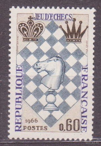 Франция 1966 год Спорт Шахматы Международный Шахматный фестиваль в Гавре** (НОЯ