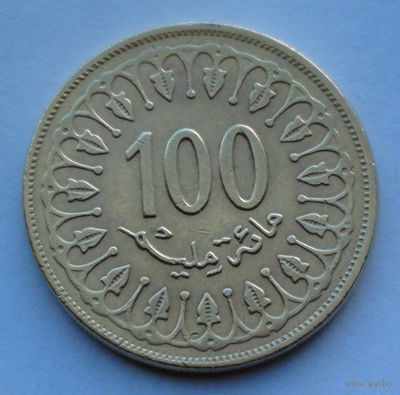 Тунис 100 миллимов. 2008