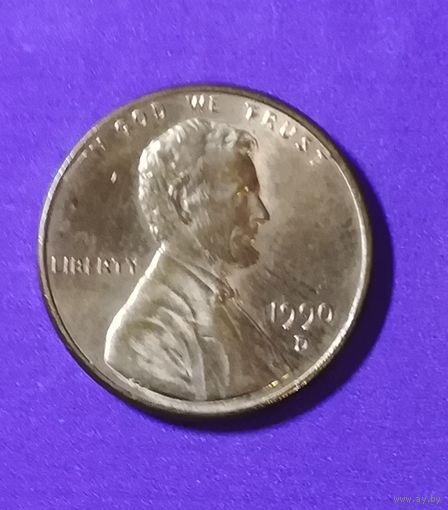 1 цент сша 1990 г.