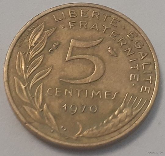 Франция 5 сантимов, 1970 (4-14-32)