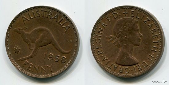 Австралия. 1 пенни (1958)