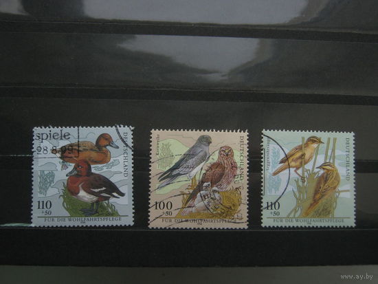 Марки - Германия 1998 птицы фауна водоплавающие
