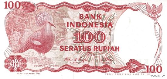 Индонезия 100 рупий образца 1984 года UNC p122