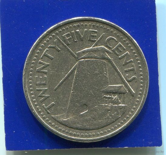 Барбадос 25 центов 1998