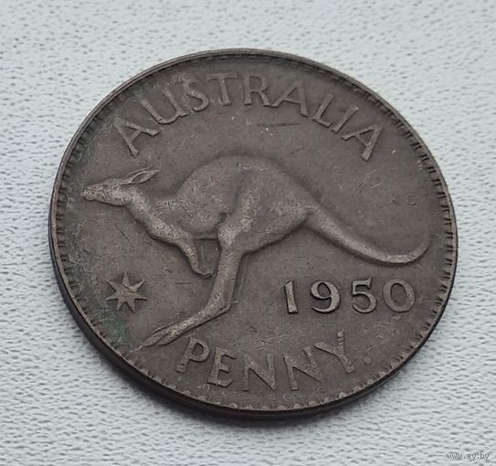 Австралия 1 пенни, 1950 - точка, Перта 5-14-2