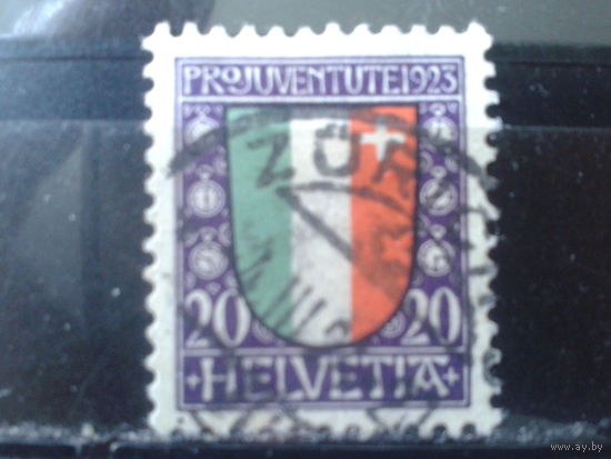 Швейцария 1923 Герб Ньюенбурга Михель-3,0 евро гаш