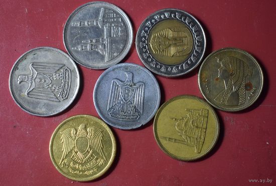 Египет. Набор 7 монет