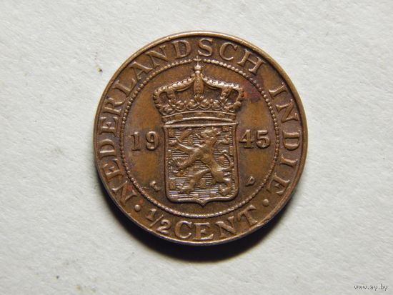 Голландская Индия 1/2 цента 1945г.