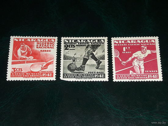 Никарагуа 1948 Спорт. 3 чистые марки