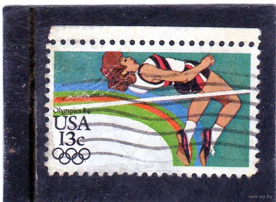 США. Mi:US 1645. Прыжки в высоту .Олимпийские игры 1984 - Лос-Анджелес.