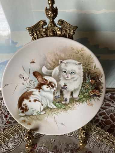 Тарелка коллекционная Котята Англия винтаж