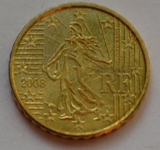 Франция, 10 евроцентов 2008 г.