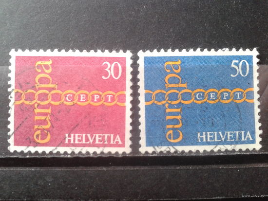 Швейцария 1971 Европа Полная серия
