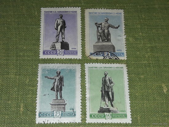 СССР 1959 Памятники. 4 марки одним лотом