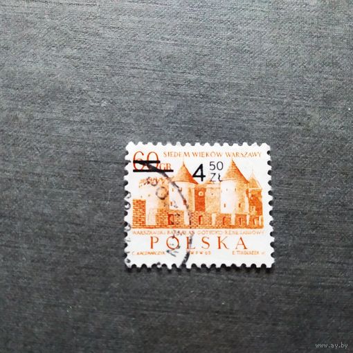 Марка Польша 1972 год 700 лет Варшаве ( надпечатка )