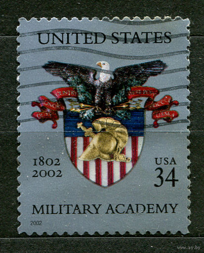 Герб военной академии. США. 2002. Полная серия 1 марка.