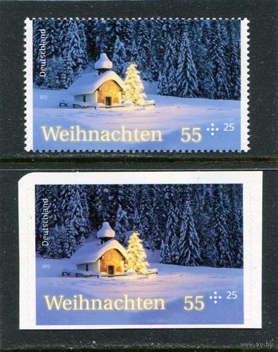Германия. Рождество 2012 (комплект зубцовка и самоклейка)