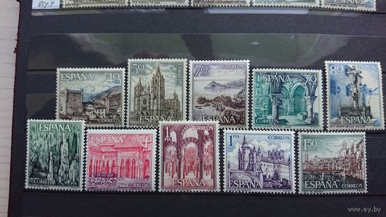 Испания 1964 Архитектура **, полная серия, 10 марок