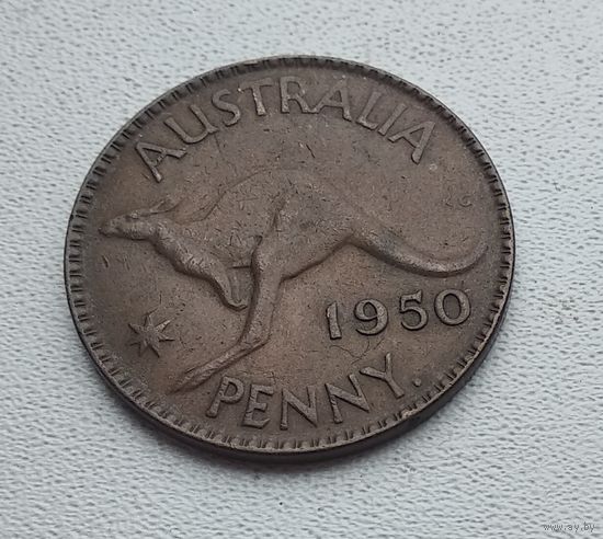 Австралия 1 пенни, 1950 - точка, Перта 5-14-1