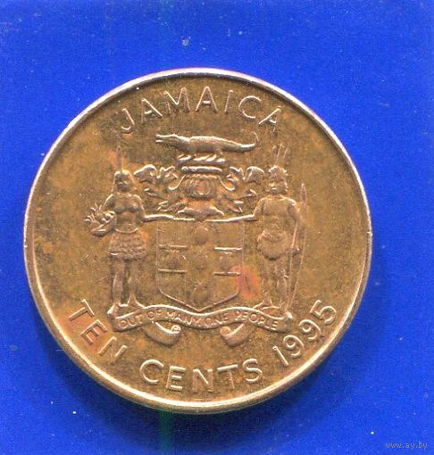 Ямайка 10 центов 1995