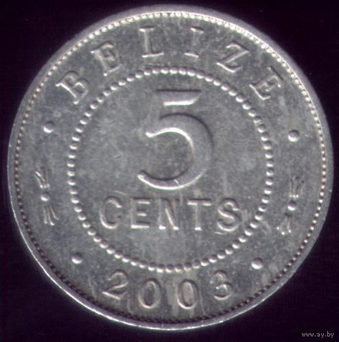 5 центов 2003 год Белиз