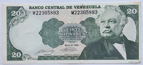 Венесуэла 20 Боливаров 1990, XF, 673