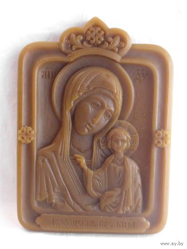 Икона Казанская Пресвятая Богородица Божья Матерь Воск
