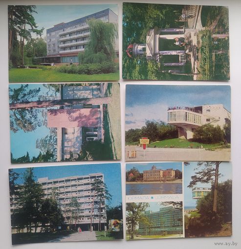 Латвийская ССР. 6 открыток