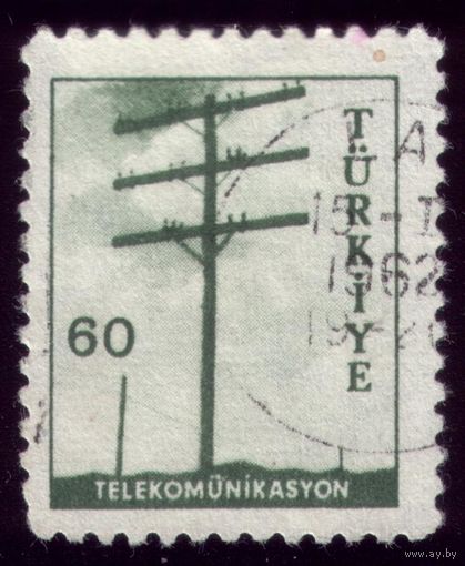 1 марка 1960 год Турция Столб 1704