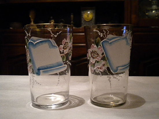 Два  старинных подарочных стакана  Германия
