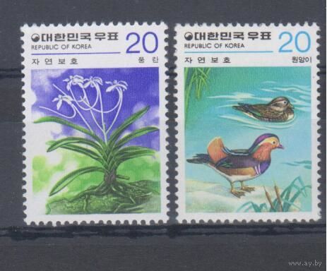 [205] Корея Южная 1979. Флора.Фауна.Цветы.Птицы. СЕРИЯ MNH