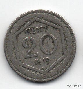 20 чентезимов 1919 Италия