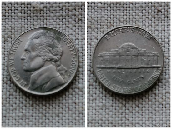 США 5 центов 2000 D/ Jefferson Nickel