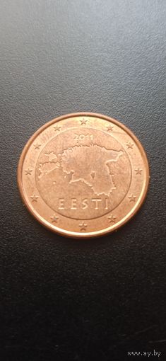 Эстония 5 евроцентов 2011 г.