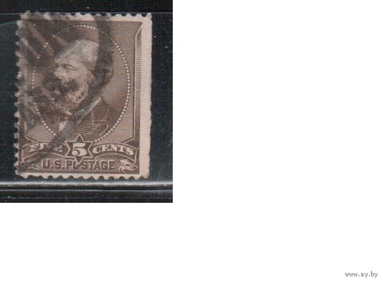 США-1882, (Мих.51), гаш.  , Стандарт, Президенты, Гарфилд(2)