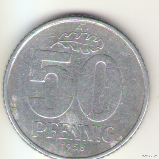 50 пфеннигов 1958 (А) г.