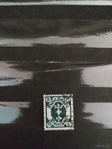 1922 Германия Данциг герб Мих 124Y оценка 2,5 евро (2-8)