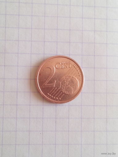 2 евроцента 2002 г. Италия.