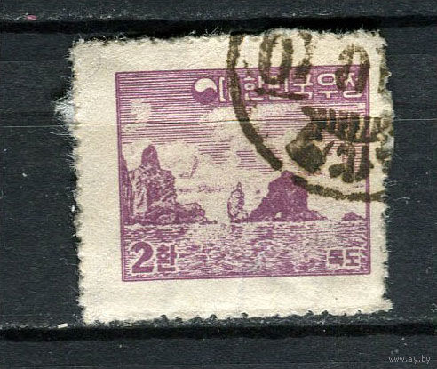 Южная Корея - 1954 - Острова Токто 2H - [Mi.178] - 1 марка. Гашеная.  (Лот 90Ei)-T5P20