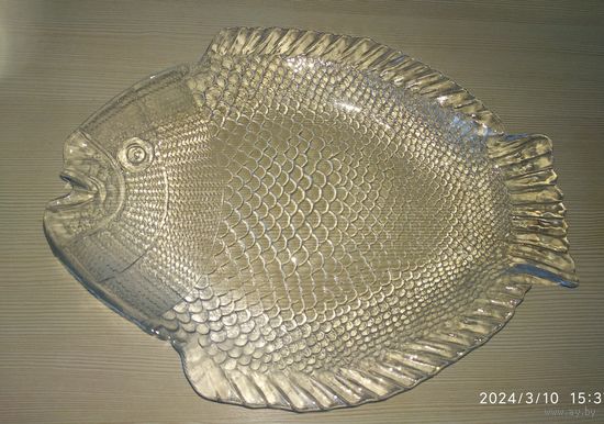 Блюдо фигурное "Рыба", стекло, Pasabahce Marine