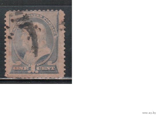США-1887, (Мих.53), гаш.  , Стандарт, Президенты, Франклин(2)