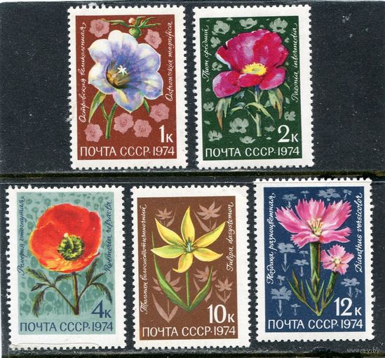 СССР 1974. Цветы