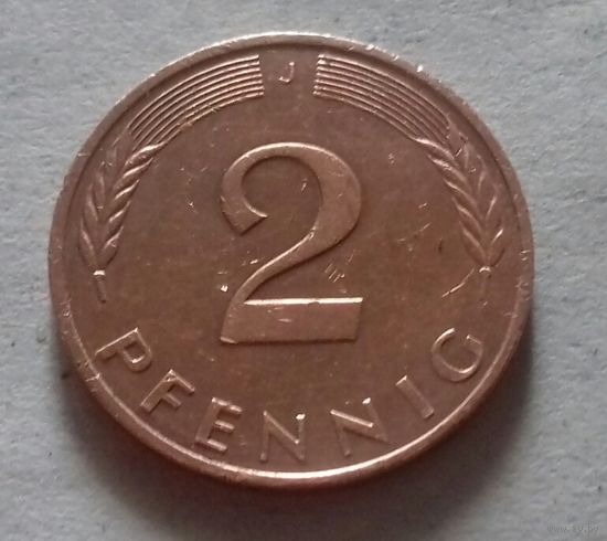 2 пфеннига, Германия 1989 J
