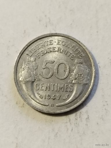 Франция 50 сантим 1947